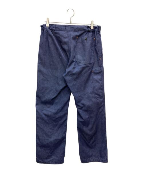 mont saint Martin（モンサンマルタン）mont saint Martin (モンサンマルタン) 70sデニムイージーパンツ ネイビー サイズ:44の古着・服飾アイテム