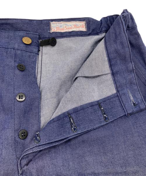 mont saint Martin（モンサンマルタン）mont saint Martin (モンサンマルタン) 70sデニムイージーパンツ ネイビー サイズ:44の古着・服飾アイテム