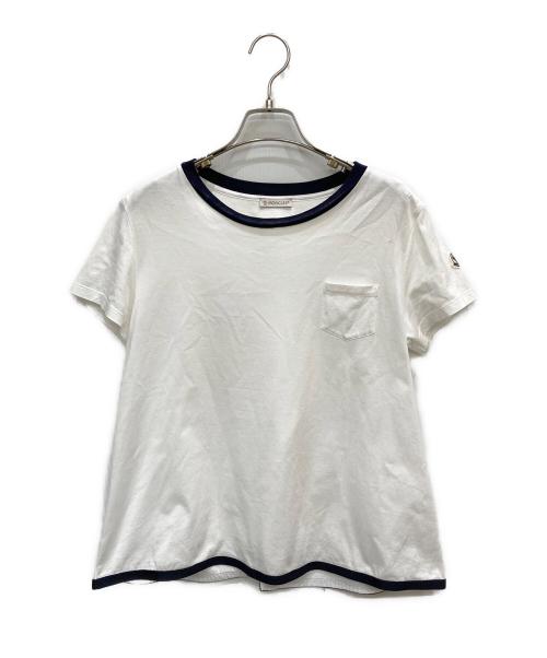MONCLER（モンクレール）MONCLER (モンクレール) ポケットTシャツ ホワイト サイズ:Mの古着・服飾アイテム