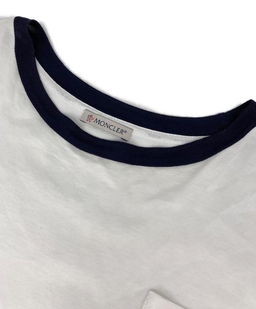 MONCLER（モンクレール）MONCLER (モンクレール) ポケットTシャツ ホワイト サイズ:Mの古着・服飾アイテム