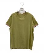 MONCLERモンクレール）の古着「VネックTシャツ」｜オリーブ