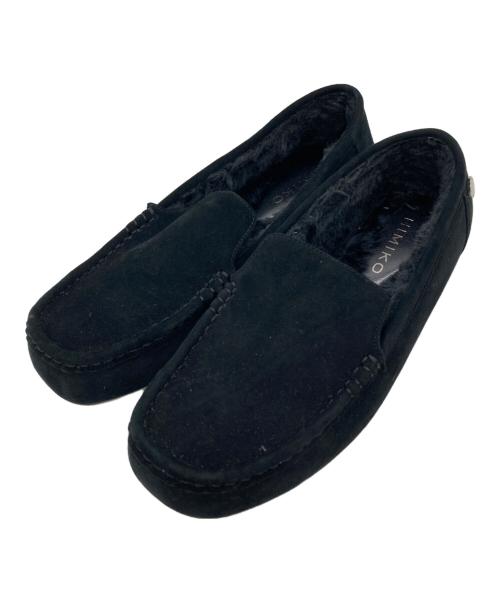 卑弥呼（ヒミコ）卑弥呼 (ヒミコ) ふわふわモカシン ブラック サイズ:23の古着・服飾アイテム