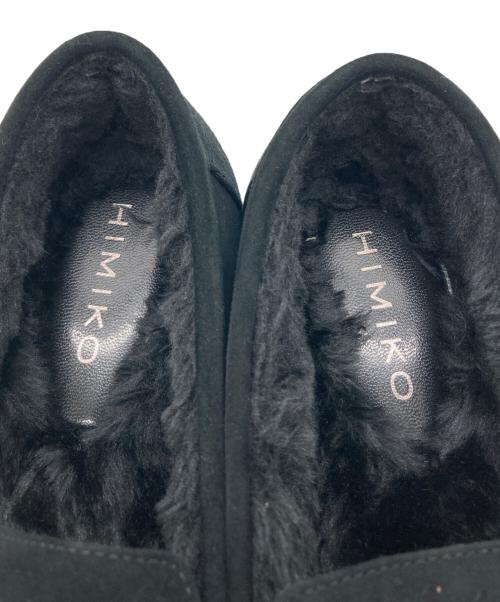 卑弥呼（ヒミコ）卑弥呼 (ヒミコ) ふわふわモカシン ブラック サイズ:23の古着・服飾アイテム