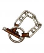 CXCシーエックスシー）の古着「Chain x Leather ブレスレット」