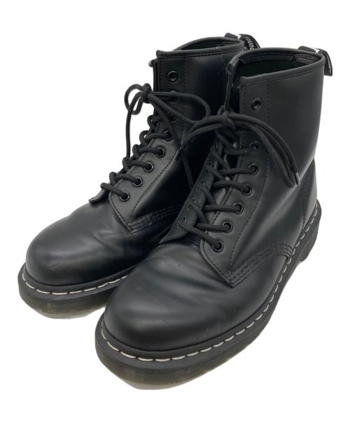 Dr.Martens（ドクターマーチン）Dr.Martens (ドクターマーチン) BLACK SMOOTH WHITE STITCH ブラック サイズ:UK7/EU41/US8（M）/US9（W）の古着・服飾アイテム
