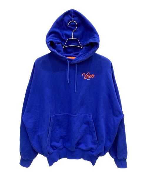 KEBOZ（ケボズ）KEBOZ (ケボズ) プルオーバーパーカー ブルー サイズ:Mの古着・服飾アイテム