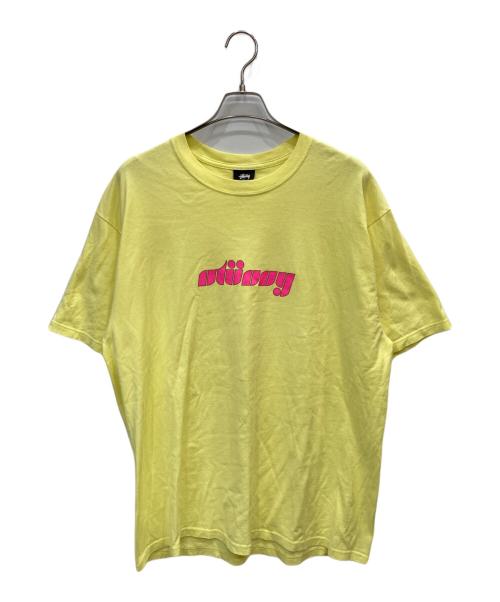 stussy（ステューシー）stussy (ステューシー) プリントTシャツ イエロー サイズ:XLの古着・服飾アイテム