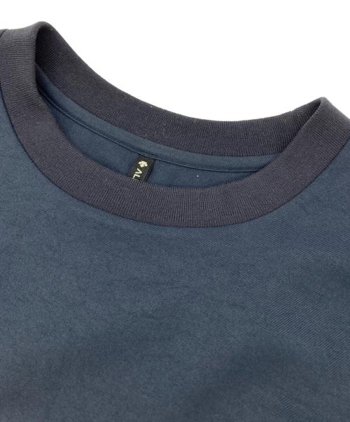 DESCENTE ALLTERRAIN（デザイント オルテライン）Descente ALLTERRAIN (デザイント オルテライン) ストレッチツイル L/STシャツ ネイビー サイズ:Lの古着・服飾アイテム