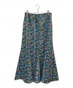 UNITED ARROWS TOKYOユナイテッドアローズトウキョウ）の古着「フラワーセミマーメイドスカートB†」｜ブルー