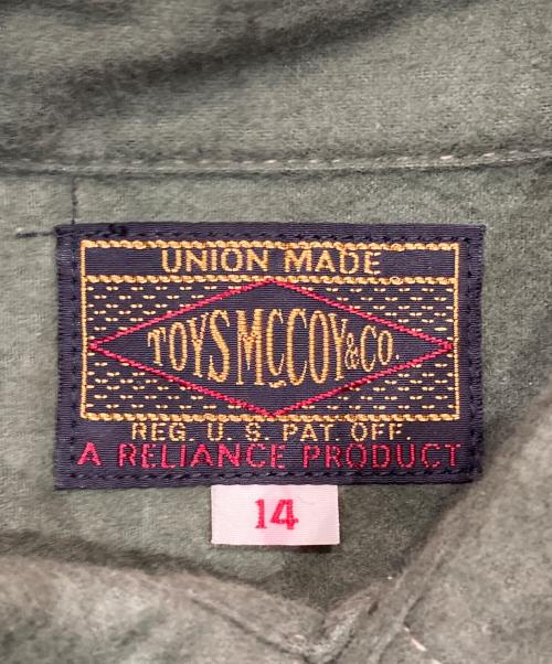 TOYS MCCOY（トイズマッコイ）TOYS McCOY (トイズマッコイ) ワークシャツ グリーン サイズ:14の古着・服飾アイテム