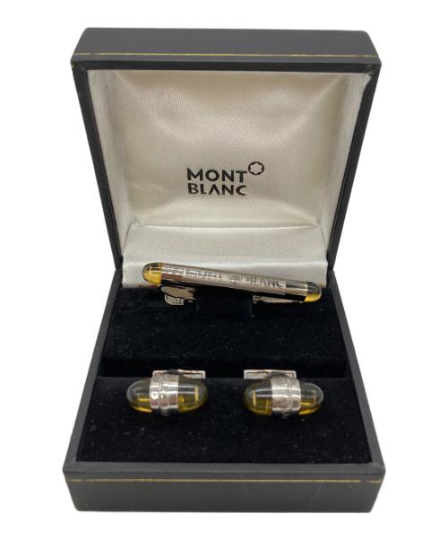 MONTBLANC（モンブラン）MONTBLANC (モンブラン) カフリンクス＆ネクタイピン シルバー×ゴールドの古着・服飾アイテム