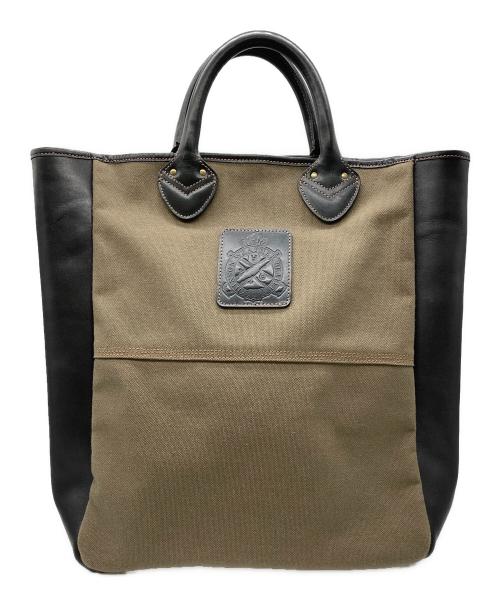 HINSON（ヒンソン）HINSON (ヒンソン) Ice-Carrier Tote オリーブ×ブラックの古着・服飾アイテム