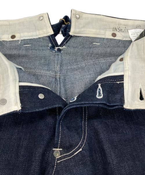 Dry Bones（ドライボーンズ）Dry Bones (ドライボーンズ) Gold Rush Waist Over-alls インディゴ サイズ:30の古着・服飾アイテム