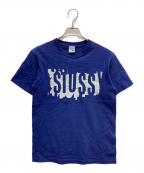 stussyステューシー）の古着「プリントTシャツ」｜ネイビー