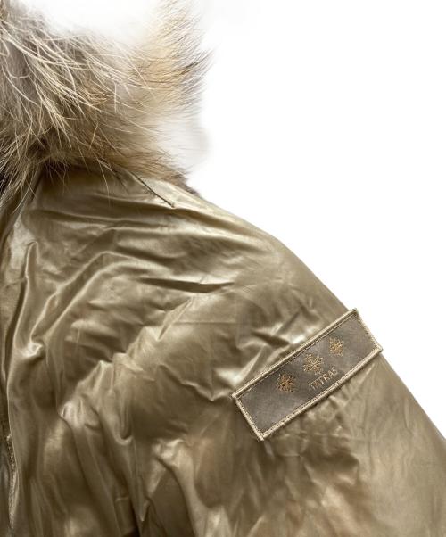 TATRAS（タトラス）TATRAS (タトラス) ポンチョダウンリバーシブルジャケット ベージュ サイズ:Sの古着・服飾アイテム