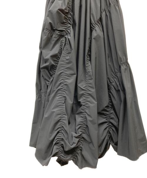 OMMO（オーエムエムオー）OMMO (オーエムエムオー) IRREGULAR SHIRRING CAMI OP ブラック サイズ:38の古着・服飾アイテム