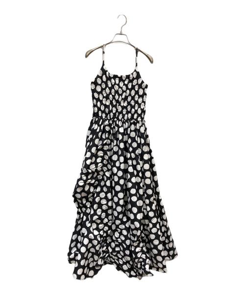 OMMO（オーエムエムオー）OMMO (オーエムエムオー) IRREGULAR SHIRRING CAMI OP ブラック サイズ:38の古着・服飾アイテム