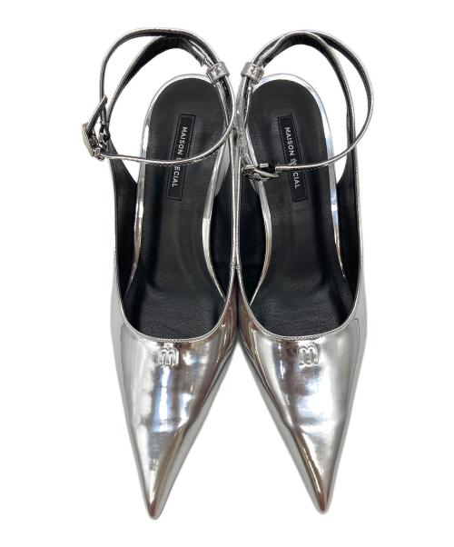 MAISON SPECIAL（メゾンスペシャル）MAISON SPECIAL (メゾンスペシャル) 2way Wedge Sole Pumps シルバー サイズ:38の古着・服飾アイテム
