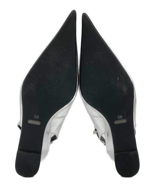 MAISON SPECIAL（メゾンスペシャル）MAISON SPECIAL (メゾンスペシャル) 2way Wedge Sole Pumps シルバー サイズ:38の古着・服飾アイテム