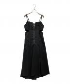 UNITED TOKYOユナイテッドトーキョー）の古着「サイドスリットキャミワンピース」｜ブラック