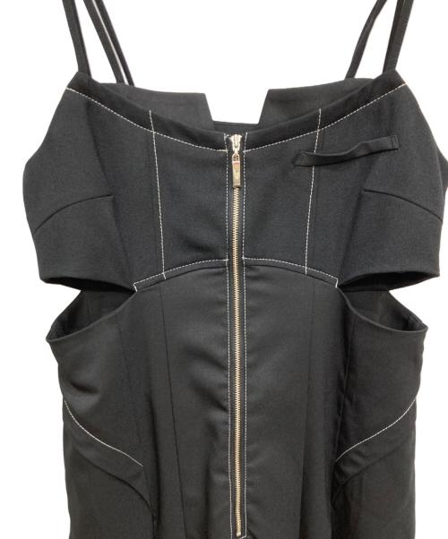 UNITED TOKYO（ユナイテッドトーキョー）UNITED TOKYO (ユナイテッドトーキョー) サイドスリットキャミワンピース ブラック サイズ:M 未使用品の古着・服飾アイテム