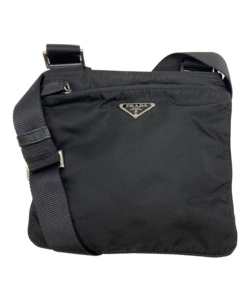 PRADA（プラダ）PRADA (プラダ) ナイロンショルダーバッグ ブラック サイズ:表記なしの古着・服飾アイテム