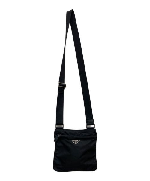PRADA（プラダ）PRADA (プラダ) ナイロンショルダーバッグ ブラック サイズ:表記なしの古着・服飾アイテム