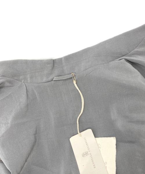 BRUNELLO CUCINELLI（ブルネロクチネリ）BRUNELLO CUCINELLI (ブルネロクチネリ) シルクジャケット グレー サイズ:42の古着・服飾アイテム