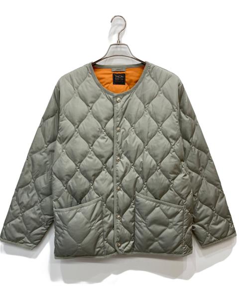 TAION（タイオン）TAION (タイオン) キルティングダウンジャケット カーキ サイズ:XLの古着・服飾アイテム