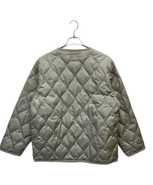 TAION（タイオン）TAION (タイオン) キルティングダウンジャケット カーキ サイズ:XLの古着・服飾アイテム