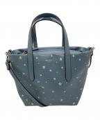 JIMMY CHOOジミーチュウ）の古着「フラットスタースタッズバッグ」｜ブルー
