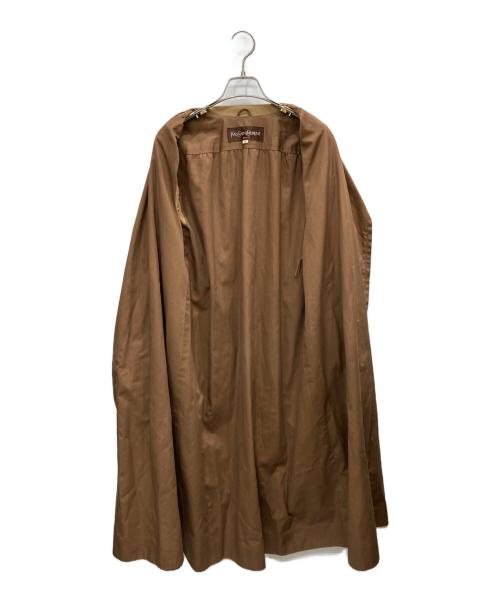 Yves Saint Laurent（イヴサンローラン）Yves Saint Laurent (イヴサンローラン) オールドバイカラーコート ベージュ サイズ:Mの古着・服飾アイテム