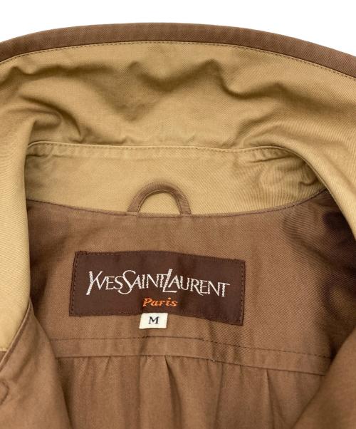 Yves Saint Laurent（イヴサンローラン）Yves Saint Laurent (イヴサンローラン) オールドバイカラーコート ベージュ サイズ:Mの古着・服飾アイテム