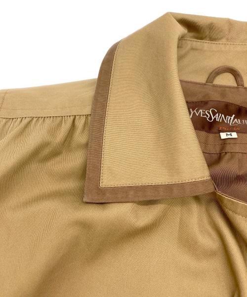 Yves Saint Laurent（イヴサンローラン）Yves Saint Laurent (イヴサンローラン) オールドバイカラーコート ベージュ サイズ:Mの古着・服飾アイテム