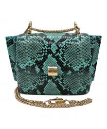 COLE HAAN（コールハーン）の古着「ミニコンバーチブルチェーンバッグ」｜ブルー