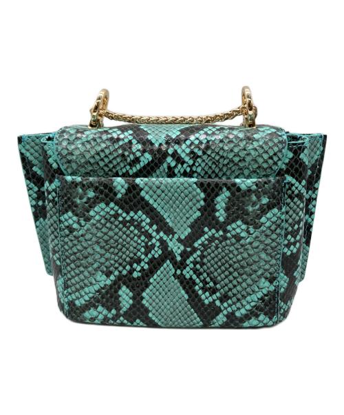 COLE HAAN（コールハーン）COLE HAAN (コールハーン) ミニコンバーチブルチェーンバッグ ブルーの古着・服飾アイテム