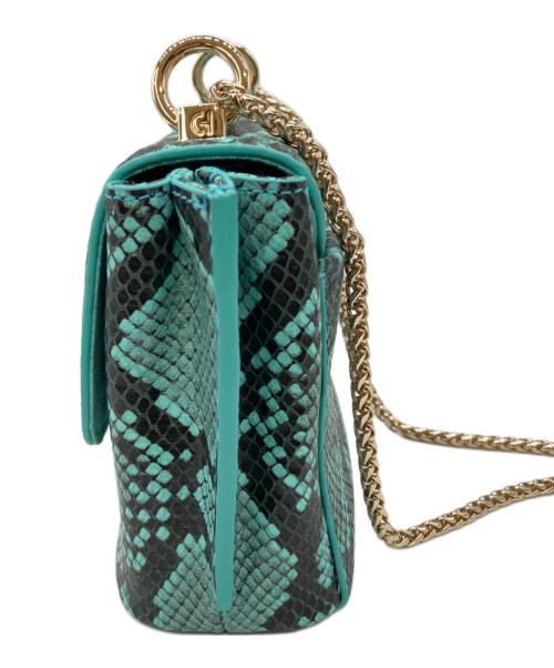 COLE HAAN（コールハーン）COLE HAAN (コールハーン) ミニコンバーチブルチェーンバッグ ブルーの古着・服飾アイテム