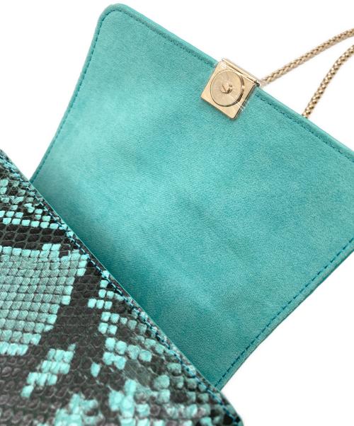 COLE HAAN（コールハーン）COLE HAAN (コールハーン) ミニコンバーチブルチェーンバッグ ブルーの古着・服飾アイテム