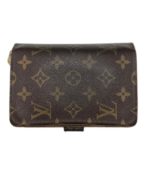 LOUIS VUITTON（ルイ ヴィトン）LOUIS VUITTON (ルイ ヴィトン) ポルトパピエ・ジップ ブラウンの古着・服飾アイテム