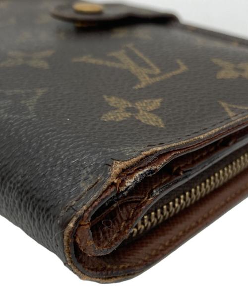 LOUIS VUITTON（ルイ ヴィトン）LOUIS VUITTON (ルイ ヴィトン) ポルトパピエ・ジップ ブラウンの古着・服飾アイテム
