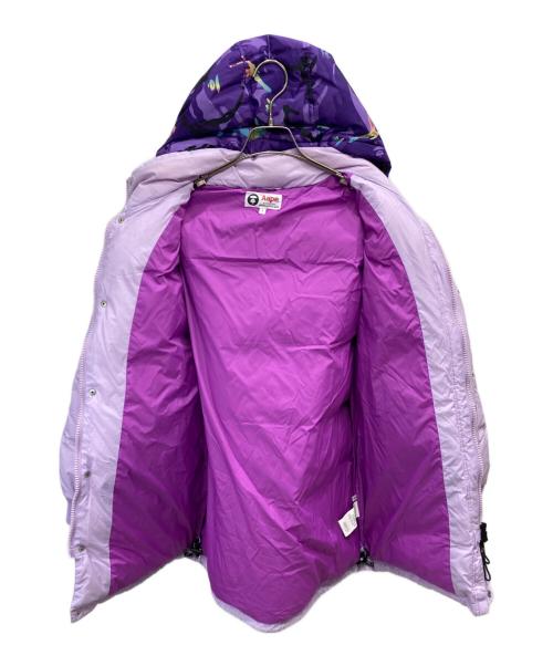 Aape BY A BATHING APE（エーエイプ バイ アベイシングエイプ）AAPE BY A BATHING APE (エーエイプ バイ アベイシングエイプ) APUNVS ダウンジャケット パープル サイズ:Sの古着・服飾アイテム