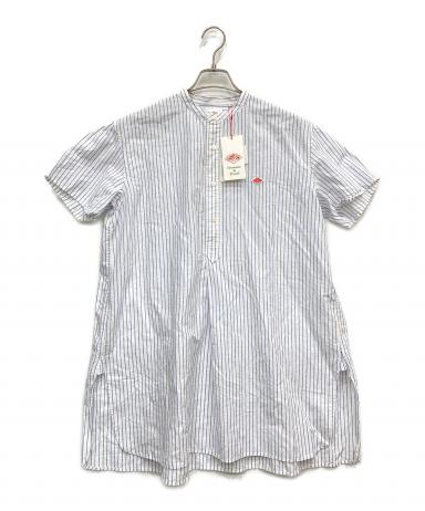 中古・古着通販】DANTON (ダントン) コットンリネン半袖バンドカラー