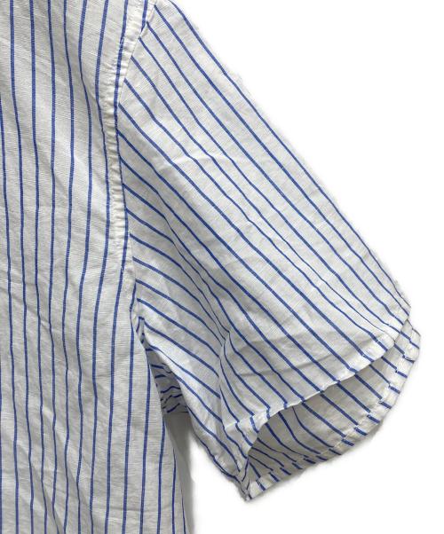 DANTON（ダントン）DANTON (ダントン) コットンリネン半袖バンドカラーチュニックシャツ ホワイト サイズ:.S 未使用品の古着・服飾アイテム