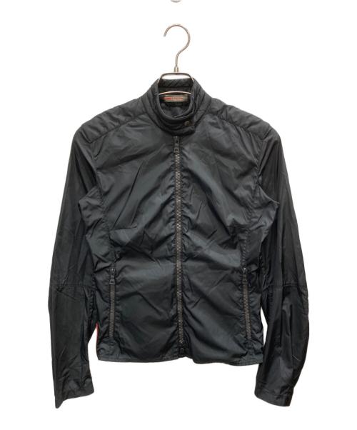 PRADA SPORTS（プラダスポーツ）PRADA SPORTS (プラダスポーツ) NYLON MOTO JACKET/ナイロンモトジャケット ブラック サイズ:40の古着・服飾アイテム