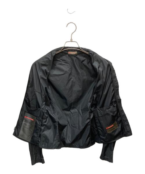 PRADA SPORTS（プラダスポーツ）PRADA SPORTS (プラダスポーツ) NYLON MOTO JACKET/ナイロンモトジャケット ブラック サイズ:40の古着・服飾アイテム