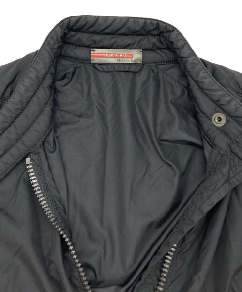 PRADA SPORTS（プラダスポーツ）PRADA SPORTS (プラダスポーツ) NYLON MOTO JACKET/ナイロンモトジャケット ブラック サイズ:40の古着・服飾アイテム