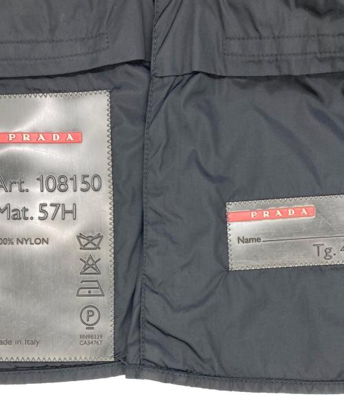 PRADA SPORTS（プラダスポーツ）PRADA SPORTS (プラダスポーツ) NYLON MOTO JACKET/ナイロンモトジャケット ブラック サイズ:40の古着・服飾アイテム
