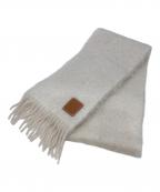 LOEWEロエベ）の古着「アナグラム モヘアウールマフラー」｜アイボリー