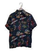 Aloha Blossomアロハブロッサム）の古着「アロハシャツ」｜ブラック