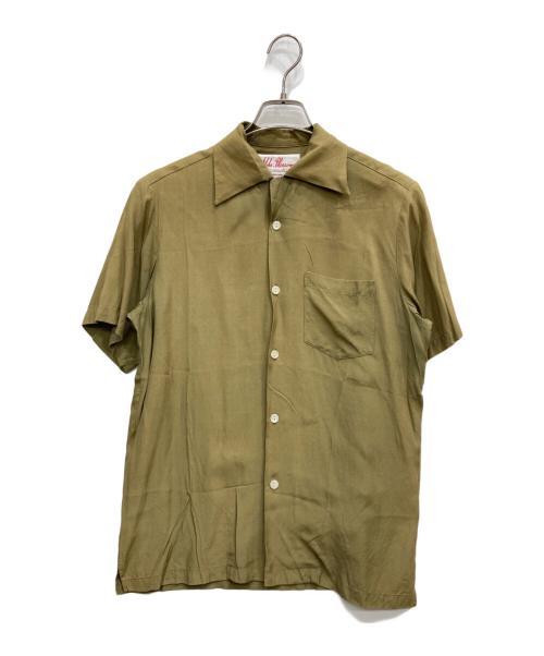 Aloha Blossom（アロハブロッサム）Aloha Blossom (アロハブロッサム) オープンカラーシャツ カーキ サイズ:Mの古着・服飾アイテム